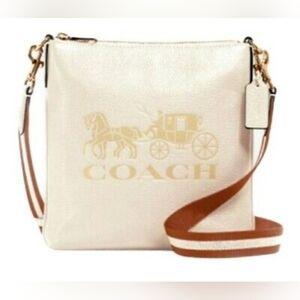 Coach Designer Jes Leather Sporty Slim Crossbody Horse Carriage purse Handbag